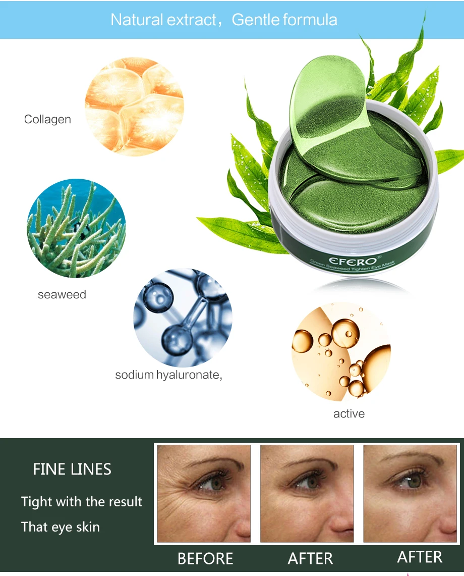 60/120pcs Collagen Crystal Eye Mask Remove Dark Circles Whitening Moisturizing Eyes Mask Eye Patches Firming Face Mask Skin Care