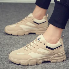 Ботинки martin; сезон осень-зима; мужские уличные дышащие кроссовки; прогулочная обувь из искусственной кожи на шнуровке; Новые Нескользящие износостойкие кроссовки