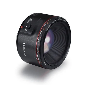 

YONGNUO YN50mm F1.8 II Standard Prime Lens Large Aperture Auto Manual Focus AF MF Lens For Canon EOS EF Mount Rebel DSLR Camera