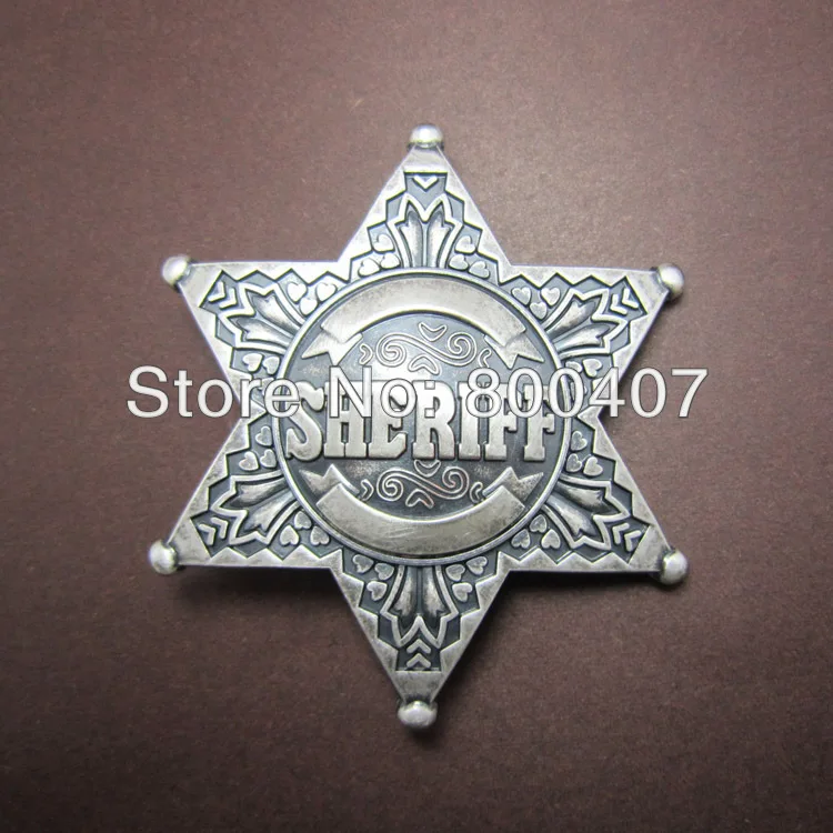 

Retail Distribute Silver Plated Western Star Sheriff Belt Buckle BUCKLE-GU044SL Free Shipping