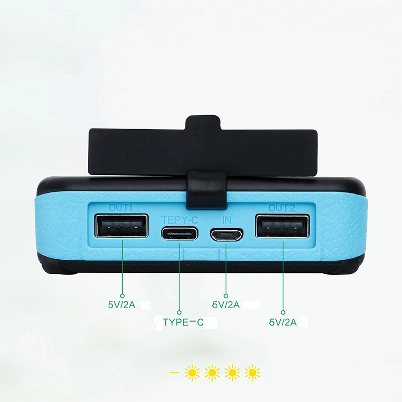  Portable 20000mAh Wireless Charger Solar Power Bank With Led Light Dual USB Waterproof Foldable Sol