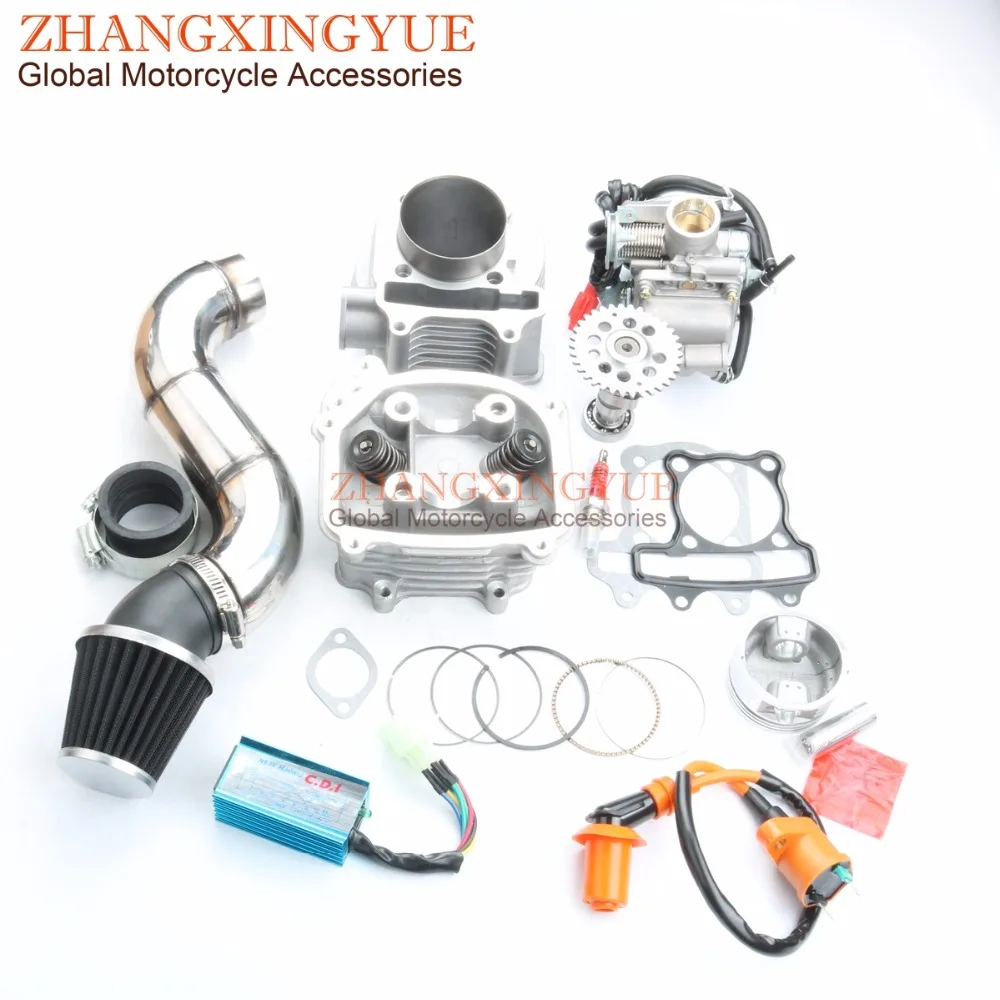200cc EGR Cylinder Head Kit & 63mm Big Bore Kit Cylinder Kit & PD24J ...