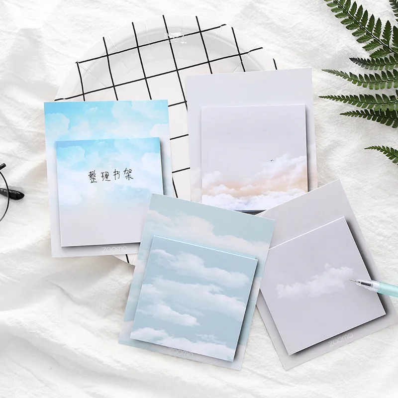Creative cartoon weather cloud Memo Pad  N Times Sticky Notes Memo Notebook Stationery Papelaria Escolar School Supplies