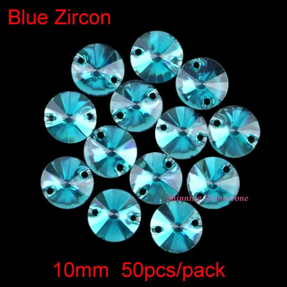 50 шт. круглые камни для шитья 10 мм цветов|rhinestone sew|rhinestone sew onresin rhinestones |