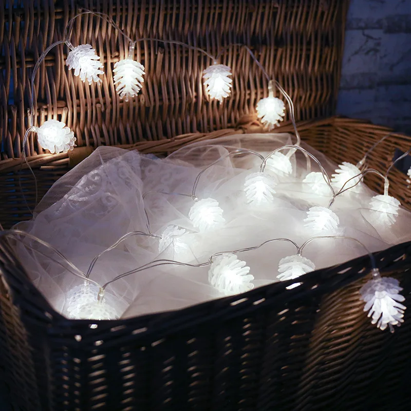 

Adornos De Navidad LED Pine Cone 1 M 10 String Light Christmas Decorations for Home Natal New Year Christmas Supplies Navidad.Q