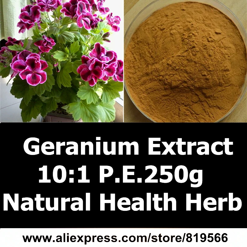 

Natural Geranium Extract Powder 250g Health Care Herbal Pelargonium Hortorum P.E. 10:1 Dietary Supplements Geranium