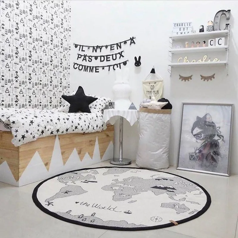 

2019 New Cotton Baby Play Mats Baby Carpet Children's Game Mats Skin-friendly Child Crawl Roll Carpets Soft Kids Exercise Rugs