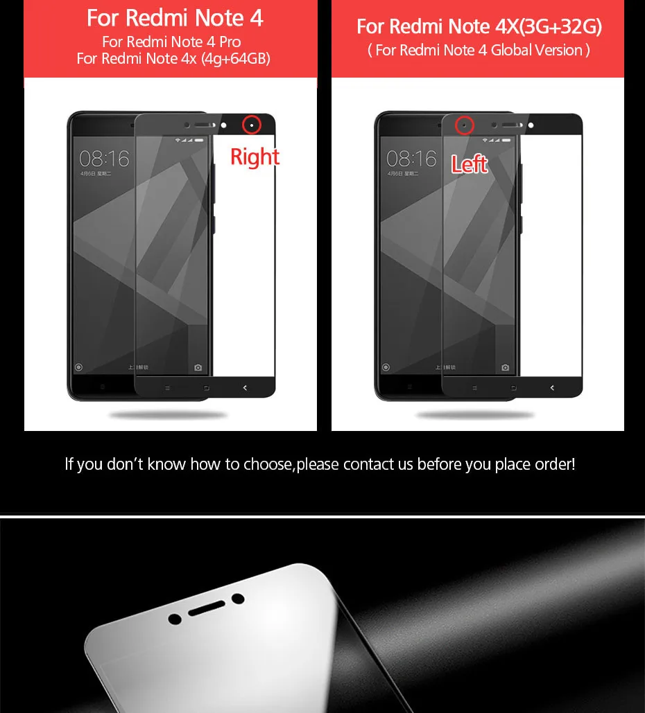 Закаленное стекло для Xiaomi Redmi Note 4X полное покрытие защита экрана 9H Защитная