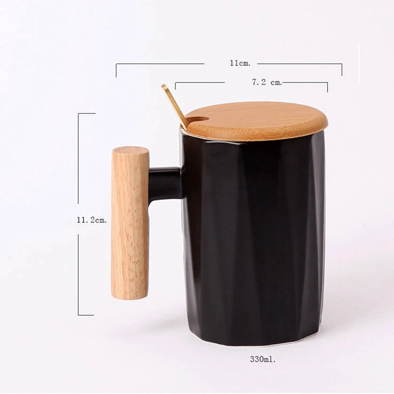 Unibird скандинавском стиле с деревянной ручкой Керамические кружки фарфоровые чашки для кофе и чашки свадебный подарок домашний офис посуда для напитков 330 мл