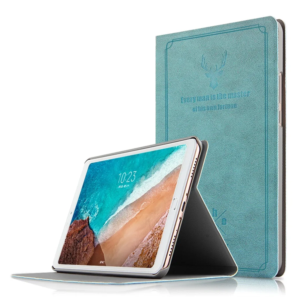 

Tablet Case For Xiaomi Mi Pad 4 Plus 10.1Inch Slim Smart Stand Shell Cover Case With Auto Sleep/Wake Protective Shell PU 19May9