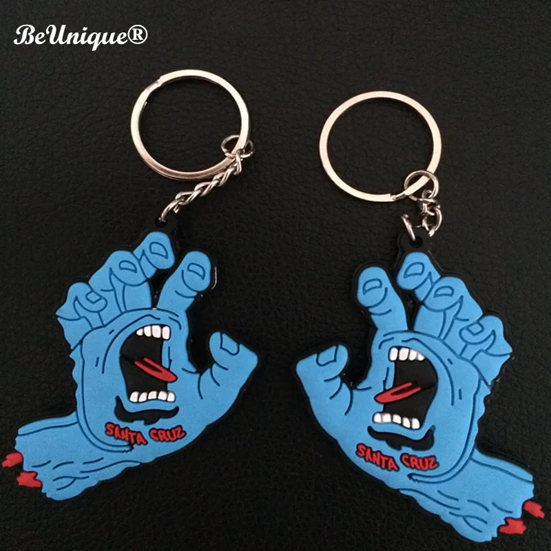 

Anime Santa Cruz PVC KeychainThe Screaming Hand key ring pendant Small hang tags Handbag Decorations Giftware Wholesale10pcs/lot