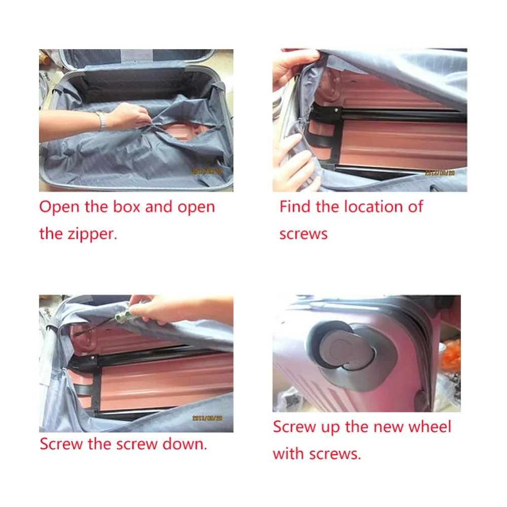 1 пара левый и правый запасные колеса для чемодана ремонт чемодан на колесиках для багажа Запчасти и аксессуары Спиннер колеса