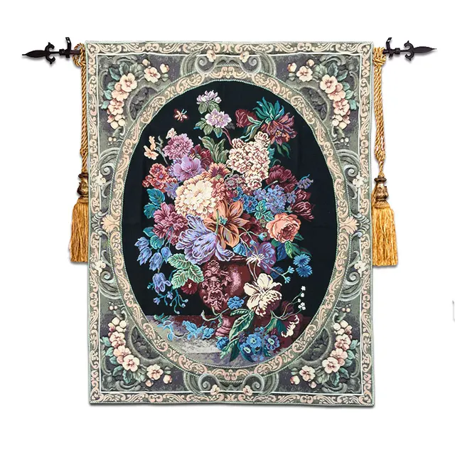 High End Cotton Fl Wall Tapestry Hanging Tapestries Fabric High End Cotton Fl Wall Tapestry Hanging Tapestries Fabric Moroccan Decor Gobelin Carpet Meval Tapiz Pared
