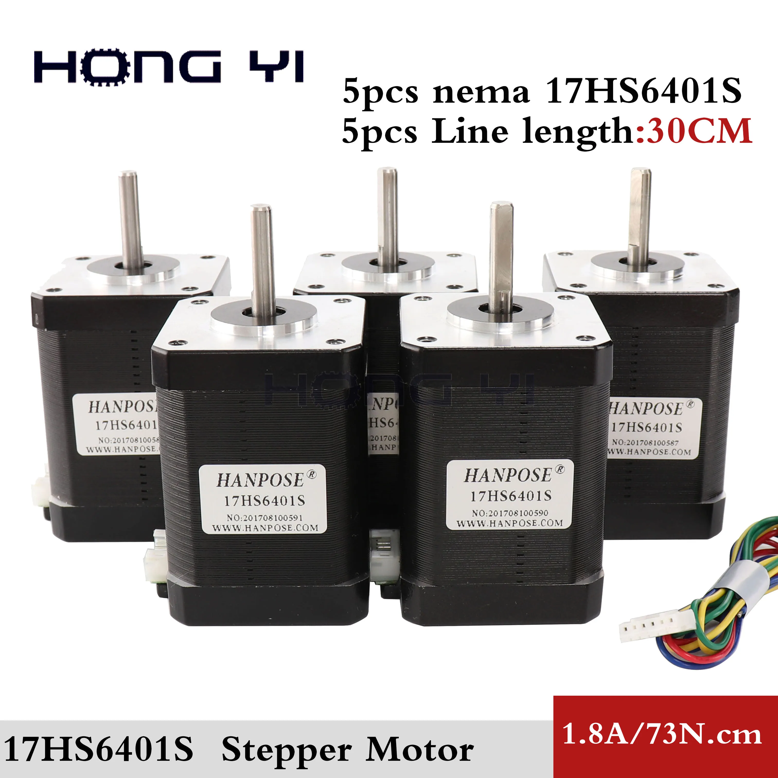 CNC 1.8 Degree NEMA17 1.7A 40mm 2 Phase 4Lead Stepper Motor For 3D Printer Tool