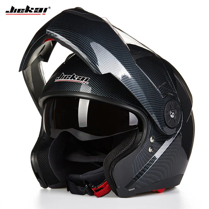 Новинка JIEKAI 115 moto rcycle шлем мужские moto Cross шлемы Capacete moto cross cascos para moto с двойными линзами - Цвет: 8