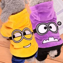 Winter font b Clothes b font for font b Dogs b font Pet Minions Costume for