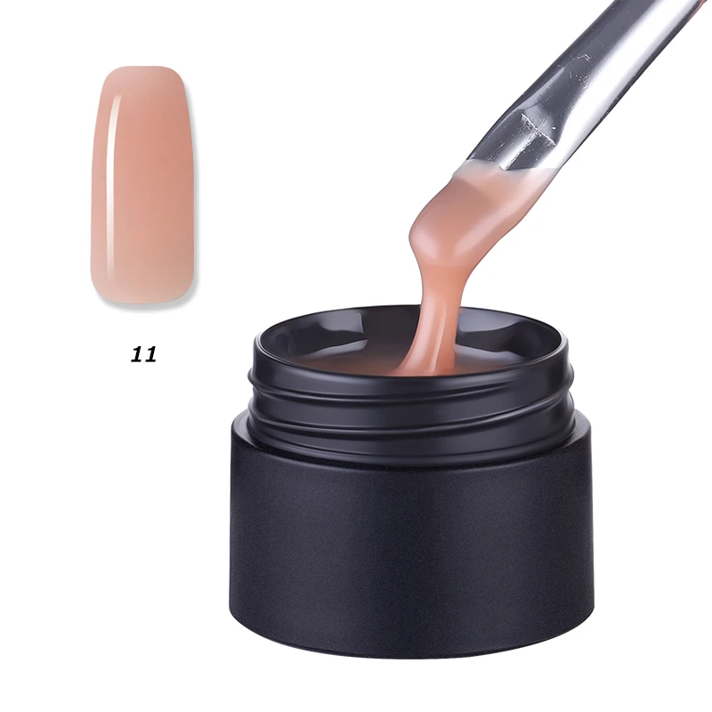 brown yellow uv builder gel