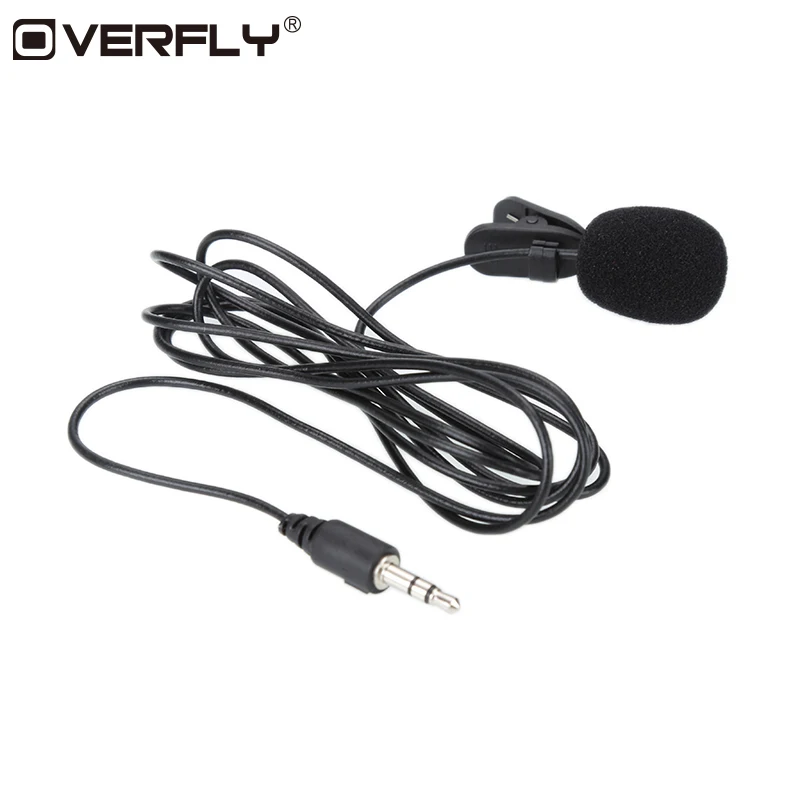 

Overfly Mini Portable Microphone 3.5 Jack Lapel Clip Collar Microphones Hands-free Wired Condenser Karaoke OK for MP3 Samsung