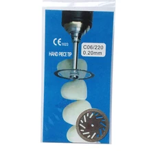 10 шт. стоматологический алмазный диск для стоматологической резки пластырь 22 мм x 0,20 мм диск колеса C06 ювелирные изделия Полировка