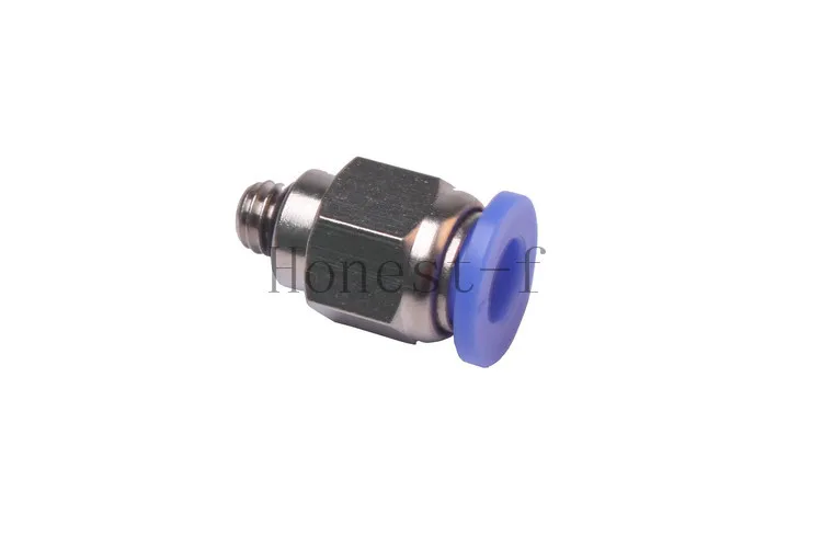 Push to Connect Male Fitting 6mm OD Tube x M6 Thread Pneumatic Straight