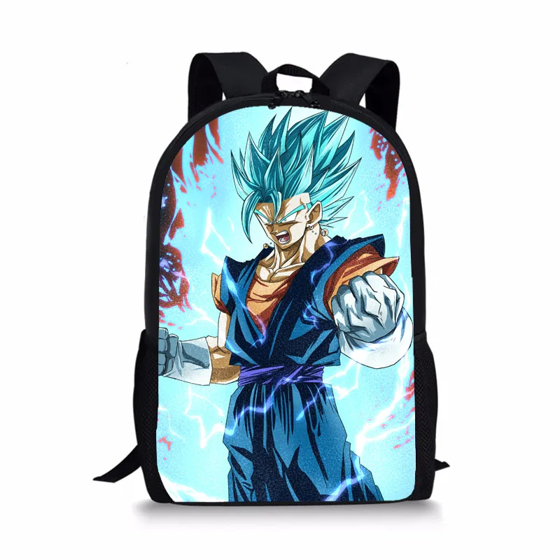 

Anime Dragon Ball Son Goku Character Printed Backpack For Teenage Book Bag Polyester Travel Bag Children School Backpacks 17inch