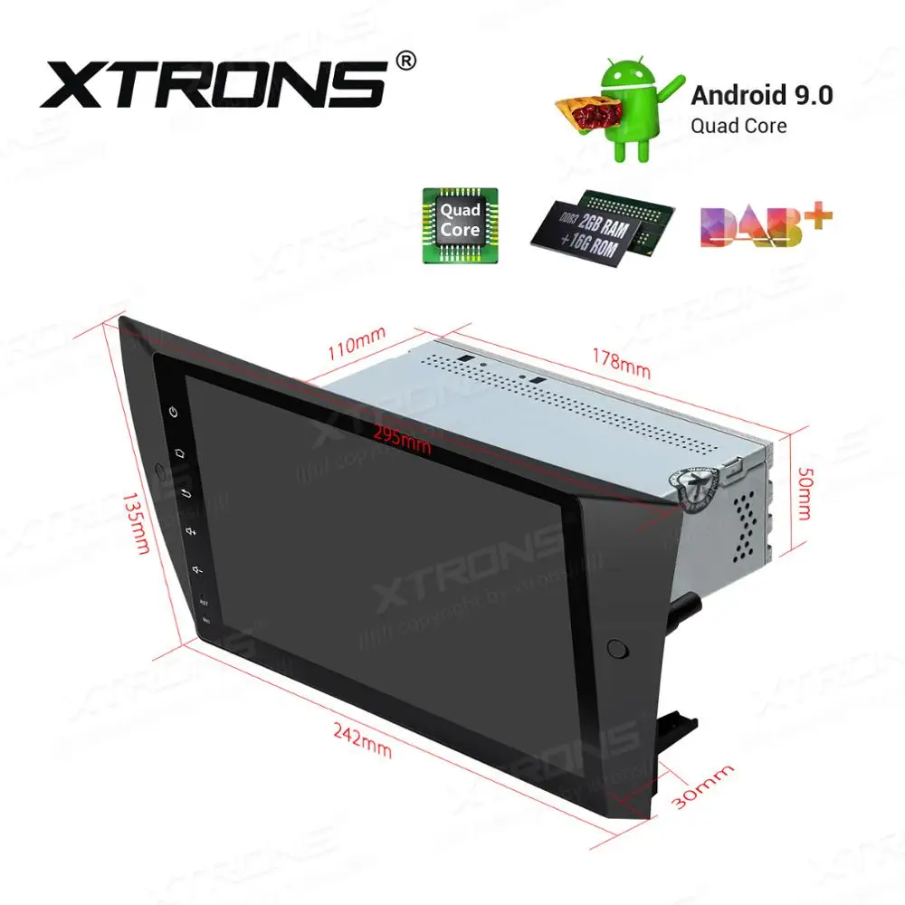 Top 9" Android 9.0 Pie OS Car Multimedia GPS Radio for BMW E90 2005-2012 E91 2005-2012 E92 2006-2013 E93 2007-2013 M3 2007-2012 4