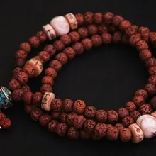 BRO904 тибетские 108 бусины Kingkong медный амулет bodhi Mala, 8 мм, изящные Молитвенные Четки из бусин, низкий минимальный заказ