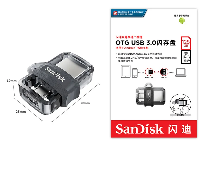 SANDISK Мини OTG USB Flash 128 ГБ нажимать и тянуть U диск 64 Гб высокой емкости 256 ГБ USB 3,0 Флешка для ноутбука