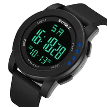 Многофункциональные водонепроницаемые часы 30 м светодиодный цифровые часы двойного действия новые мужские водонепроницаемые спортивные часы