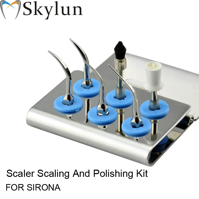 Raspagem e Polimento Dicas de Prata Ponta Scaler Dental Ultrasonic Gs1 Gs4 Ps1 Ps3 Profilaxia Escova * 3*3 Fit Sirons At33 Kit