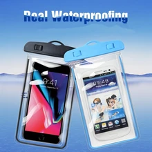 Водонепроницаемый уплотнительный мобильный чехол для iPhone X 7 6 Plus X XS чехол для Samsung Galaxy S8 прозрачная печать сумка для мобильного телефона