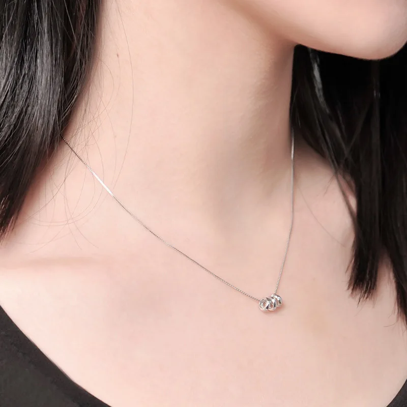 Цепочка с кулоном женская из серебра 100% пробы кулоном|circle necklace|necklace womenchain pendant |