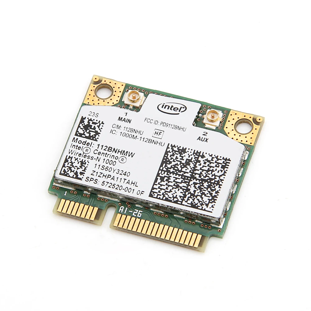 

For Lenovo Intel Wireless-N 1000 112BNHMW 300Mbps Wifi Half Mini PCIe Card 802.11b/g/n 60Y3240 For Thinkpad L410 L510 SL510 X201