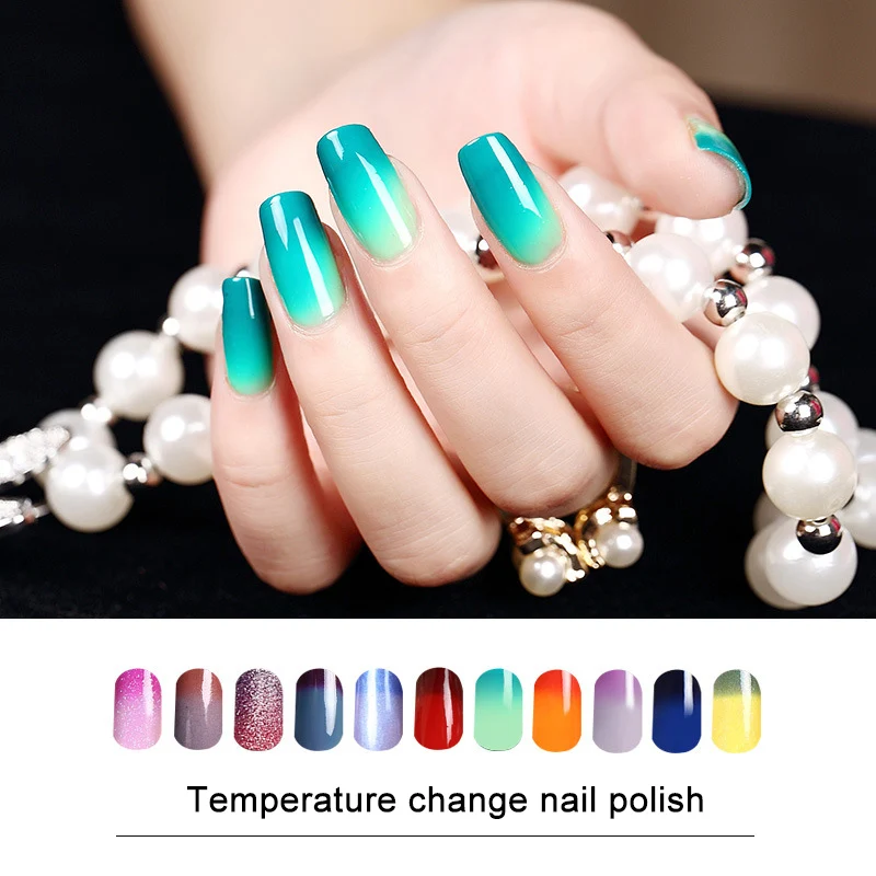 

1 Pcs Thermal Changing Color Nail Gel Polish Nail Gel Varnish Lacquer YUF99