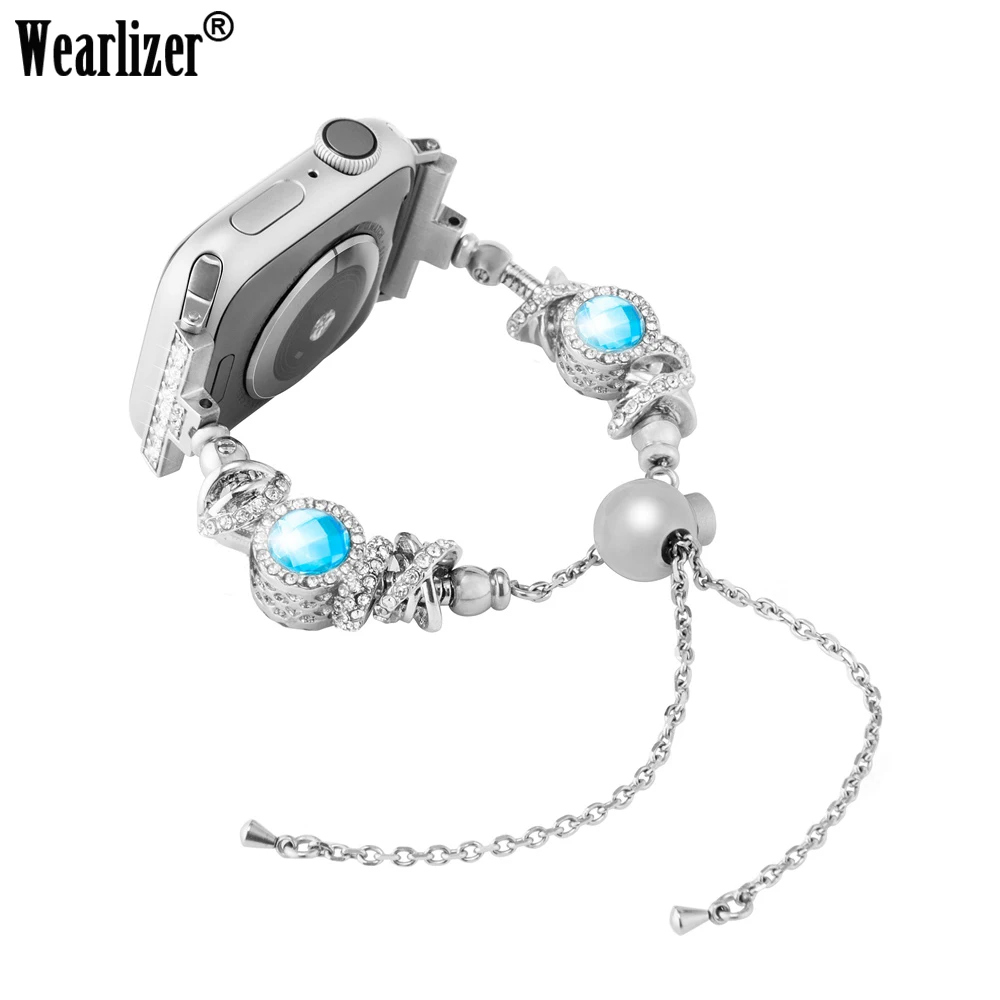 

40mm 44mm for Apple Watch Watchband 38mm 42mm Jewelry Bracelet Replace Strap for iWatch Series 1 2 3 4 Stainless Wrist Bands