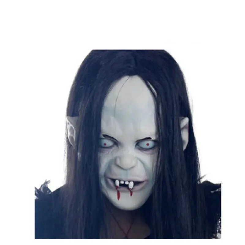 

Halloween Horror Mask Scared Party Haunted Dress Tool Escape Bloody Scary Head Cover Makeup Event Festive Accessories