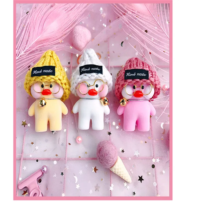 6*8 5 см Lalafanfan милый брелок Kawaii Cafe Mimi желтая утка фигурка сумки украшения игрушки