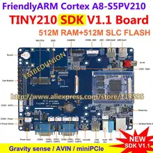 FriendlyARM Cortex A8, S5PV210 TINY210 SDK макетная плата, 512M ram 512M SLC Flash Android 4,0