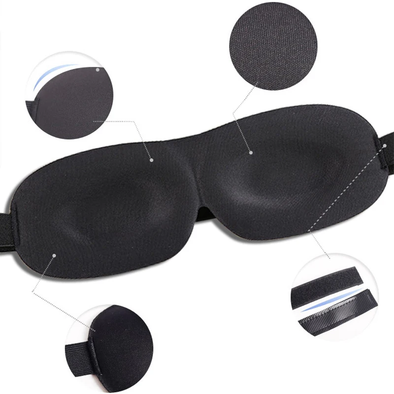 OPHAX 3D cartoon sleep eye mask travel soft portable eyeshade cover shade eye patch sleeping shade for men women gifts blindfold