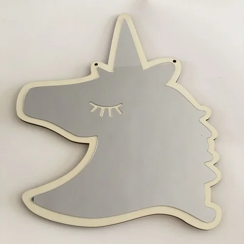 

Home Furnishing wall decor mirror for baby room Children's creative decoration bunny wall mirror