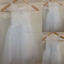 Новое поступление, Платья с цветочным узором для девочек праздничное платье для причастия для маленьких девочек, детские платья для свадебных церемоний