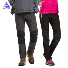 Softshell Pants Men Women Camping Hiking Pants Winter Waterproof Pants Outdoor Trousers Fishing Mountain Climbing Trekking ray grace winter outdoor trekking hiking softshell pants women waterproof mountain climbing thermal trousers female pantalon