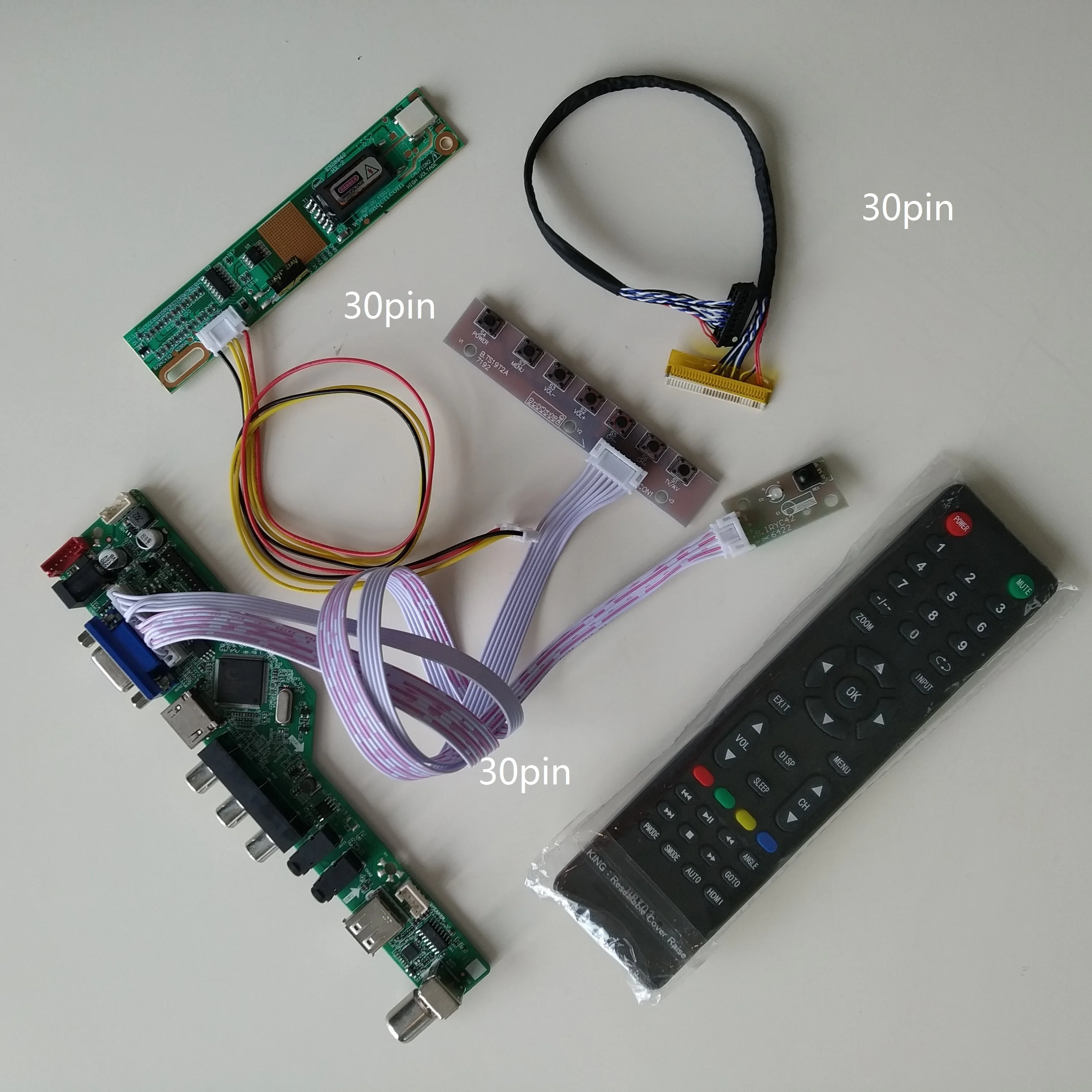  LCD LED TV HDMI AV AUDIO USB VGA 1 CCFL lamps Controller Board For LP171WP4(TL)(N2) /LP171W01(A4) 1