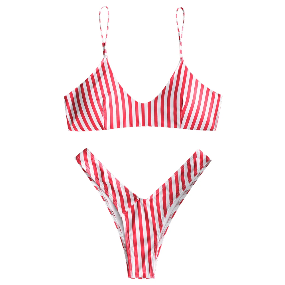 Spaghetti Straps Padded Women Swimwear Beach Suit Sexy Swimsuit Cami ...