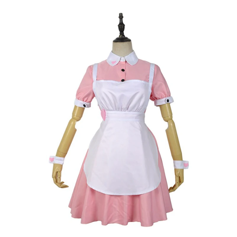 Игра Azur Лейн Косплей Костюм эсминец USS Nicholas косплей костюм розовый белый костюм горничной фартук платье костюм аниме для косплея