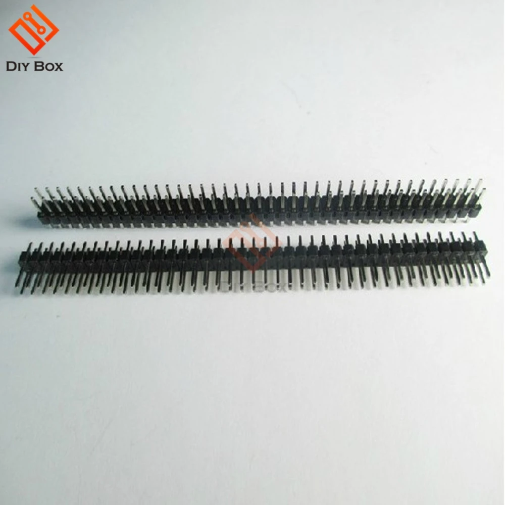 

10PCS 2.54mm 2 x 40 Pin Male Double Row Pin Header Strip