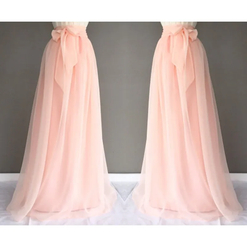 Красивая розовая Тюлевая юбка вечернее платье трапециевидная юбка-пачка высокого качества, изготовленная на заказ, длина пола, однотонная, любой цвет на выбор