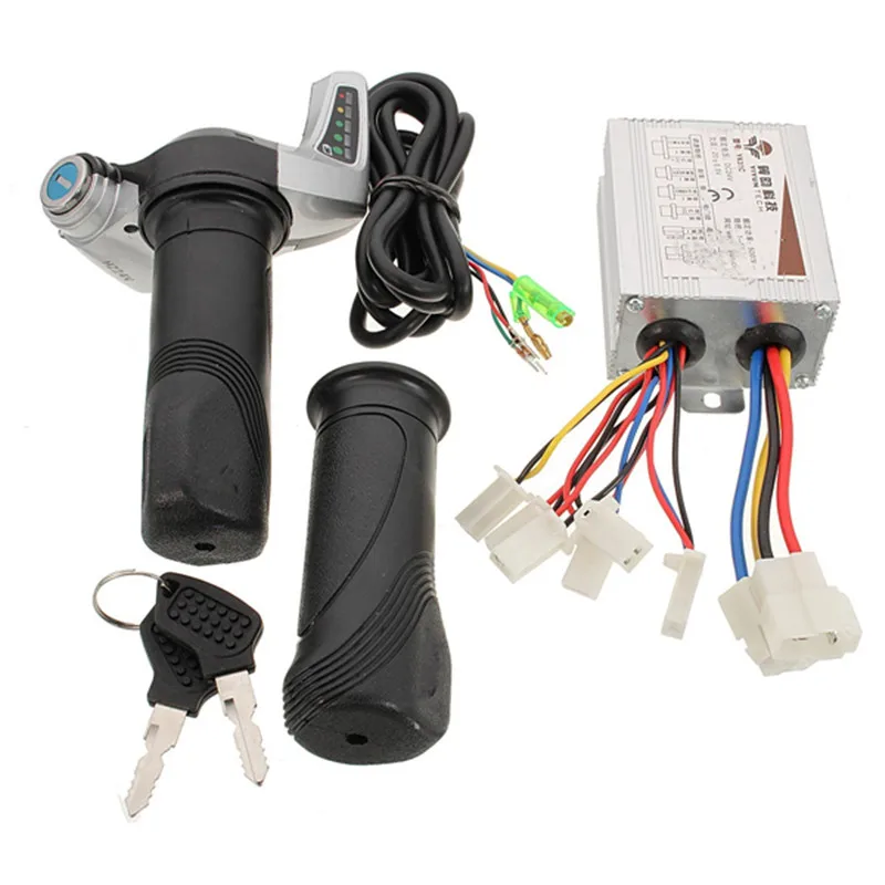 

24V 500W Motorcycle Brush Speed Controller & Scooter Throttle Twist Grips(6.8)