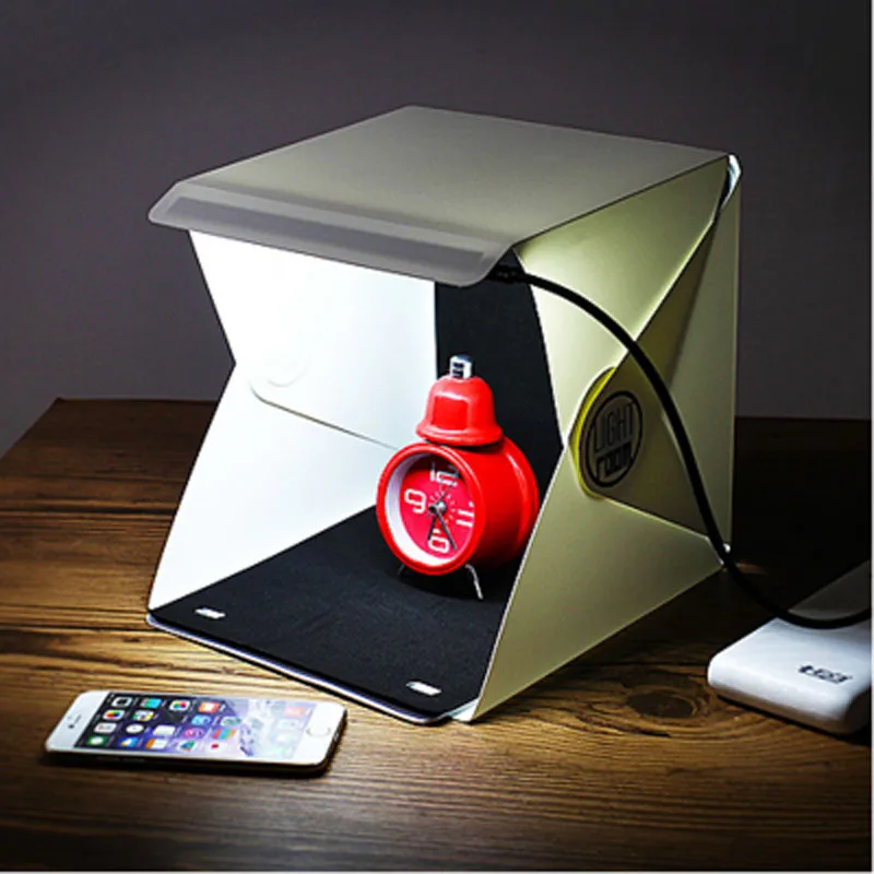 

Mini Folding Detachable Photo Light Room Box Mini Photo Studio Box Lampshade Photography Tent Backdrop Lightbox 23 * 23 * 23cm