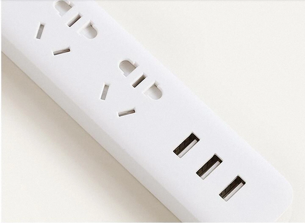 Xiaomi power Strip с 3 USB удлинитель Разъем многофункциональная Быстрая зарядка умная полоса питания 10A Прямая